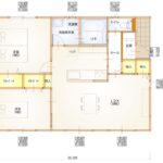 平屋　東西入り　2LDK　21坪