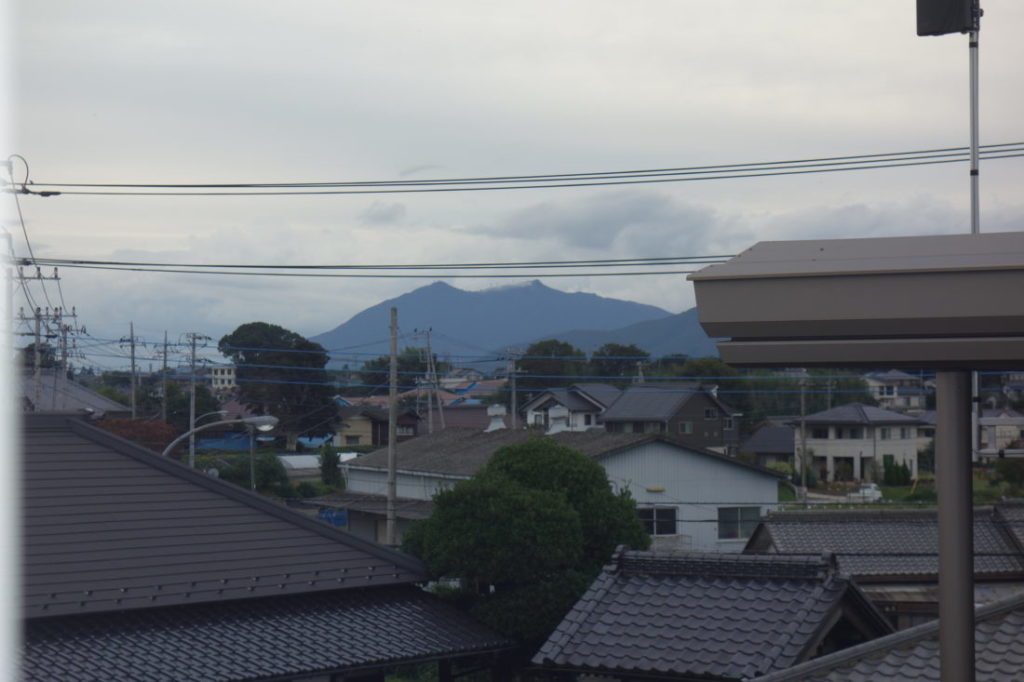 筑波山が見えます