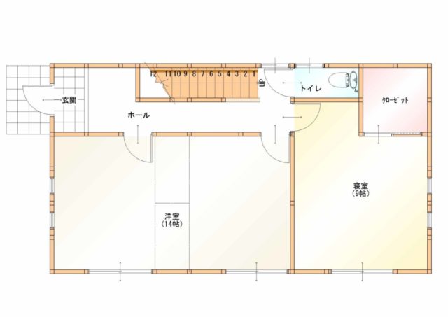 プラン集の更新　２階リビング　東西入り　３３坪