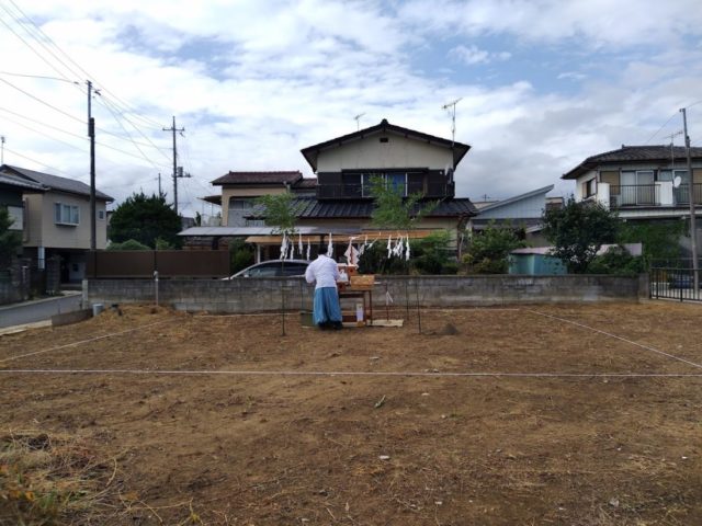 地鎮祭でした。