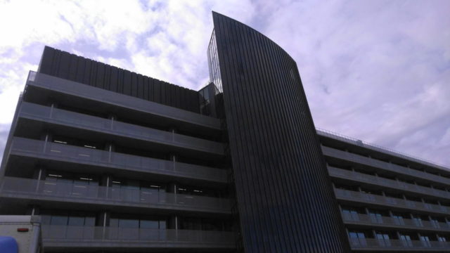 新しくなった水戸市役所。