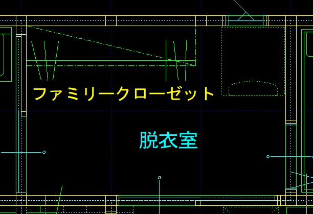 脱衣室+クローゼット。
