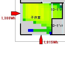 西面の窓は小さく。