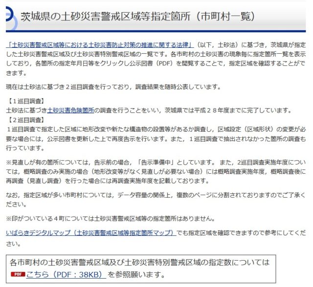 土砂災害危険区域は補助金が受けられません・・・